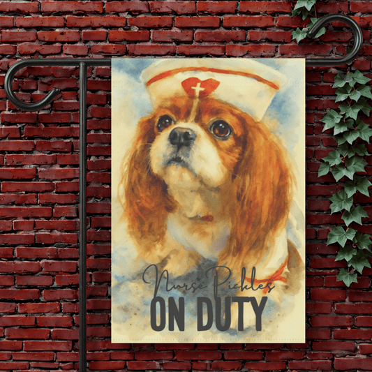 Personalized Cavalier Nursing Gift Garden Flag 12'' × 18''