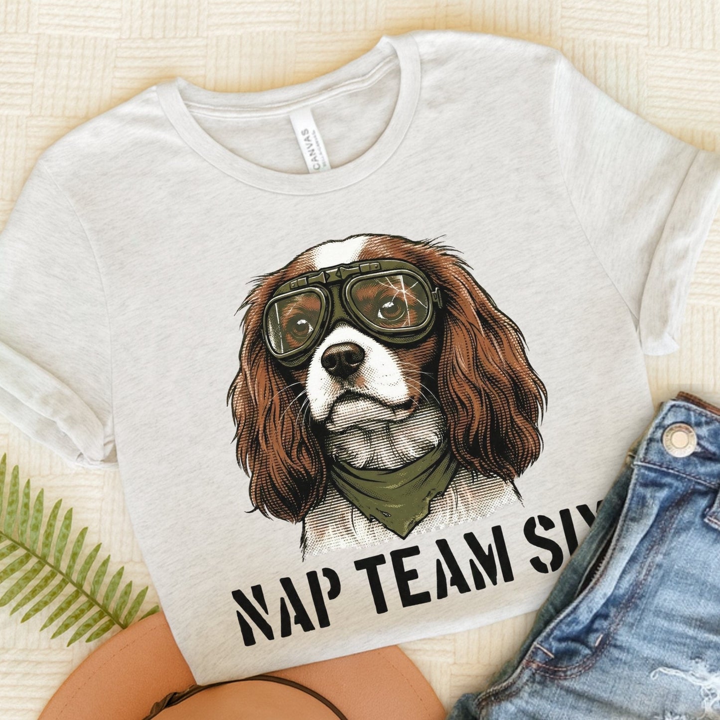 Personalized Cavalier Pajama Unisex Tshirt Ash