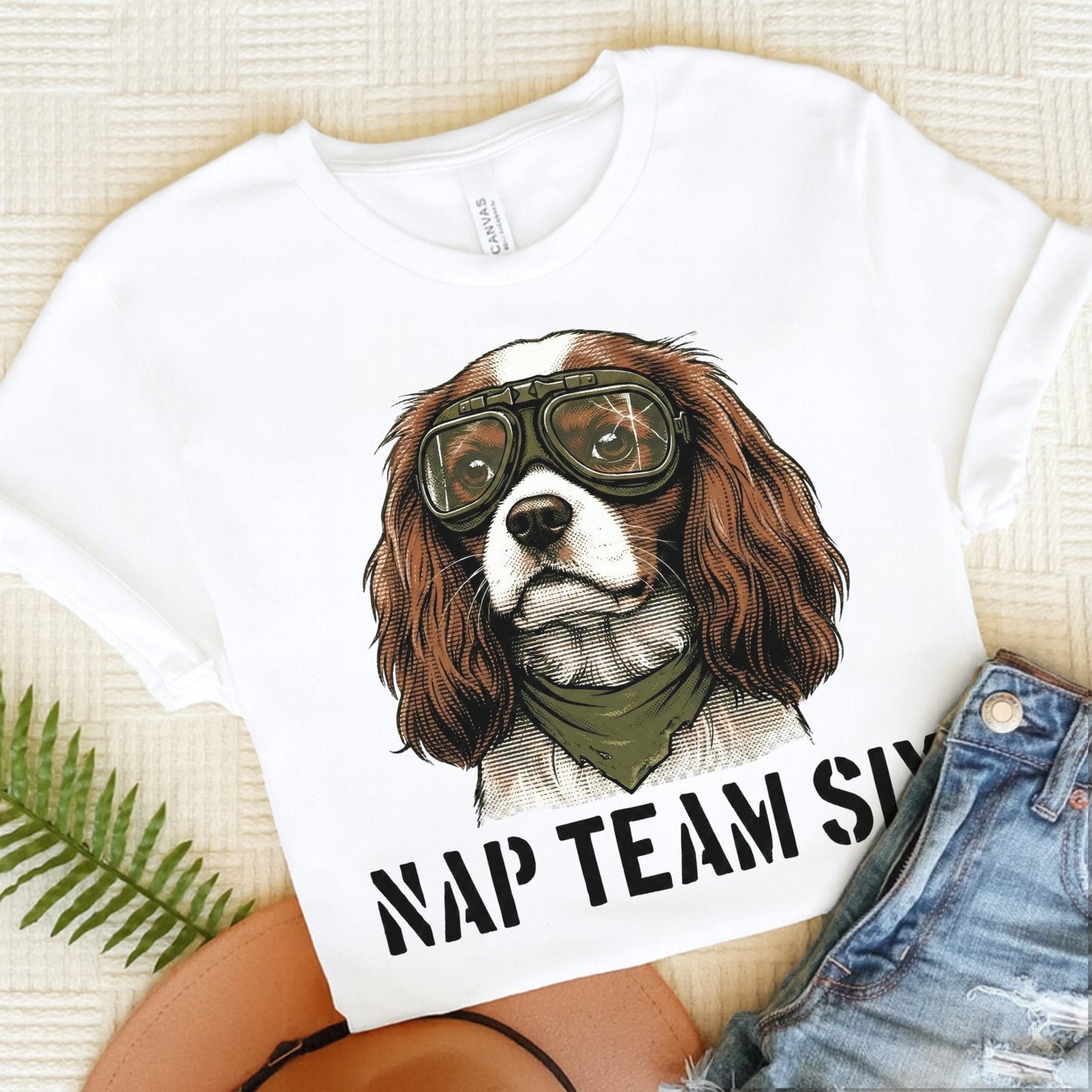 Personalized Cavalier Pajama Unisex Tshirt White