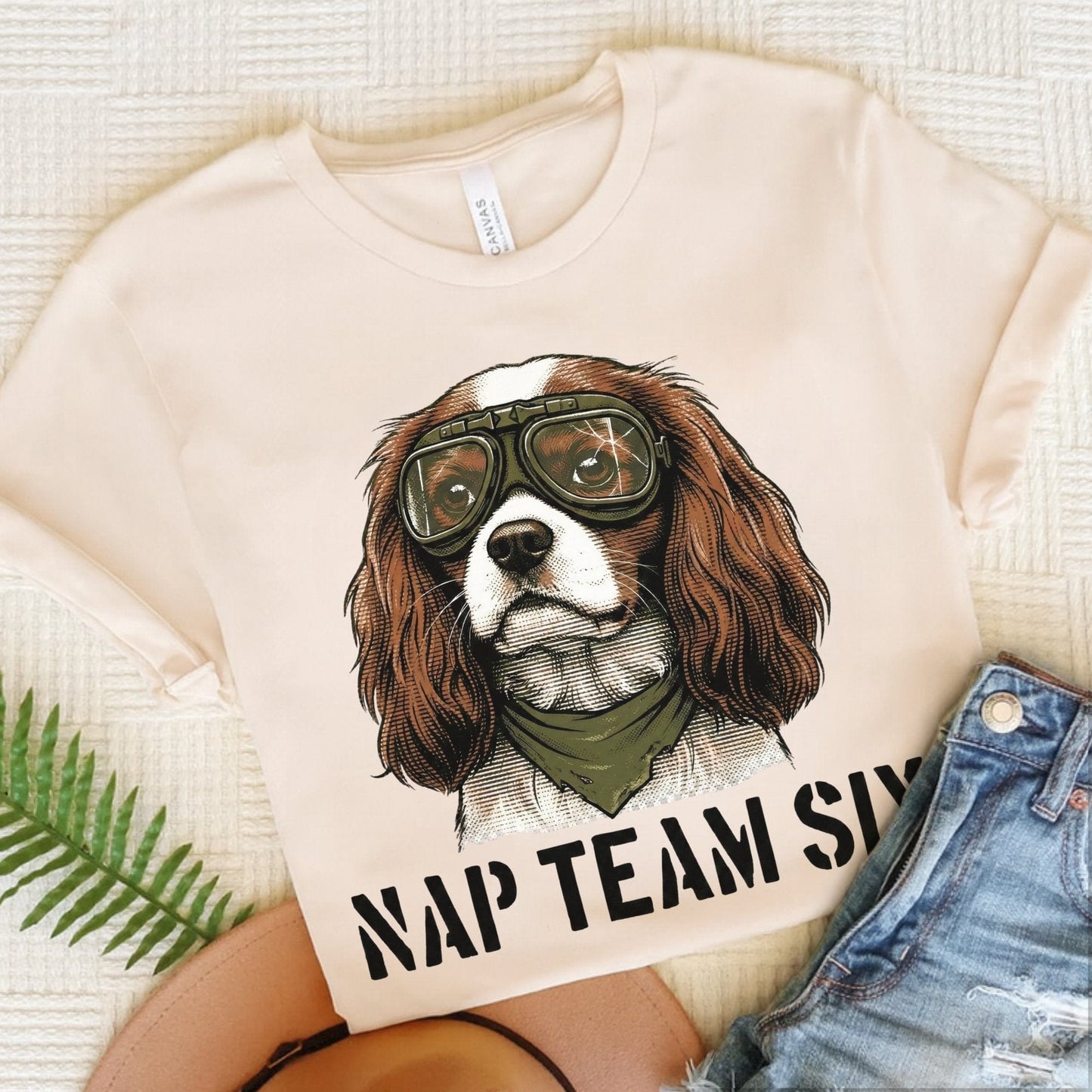 Personalized Cavalier Pajama Unisex Tshirt Natural