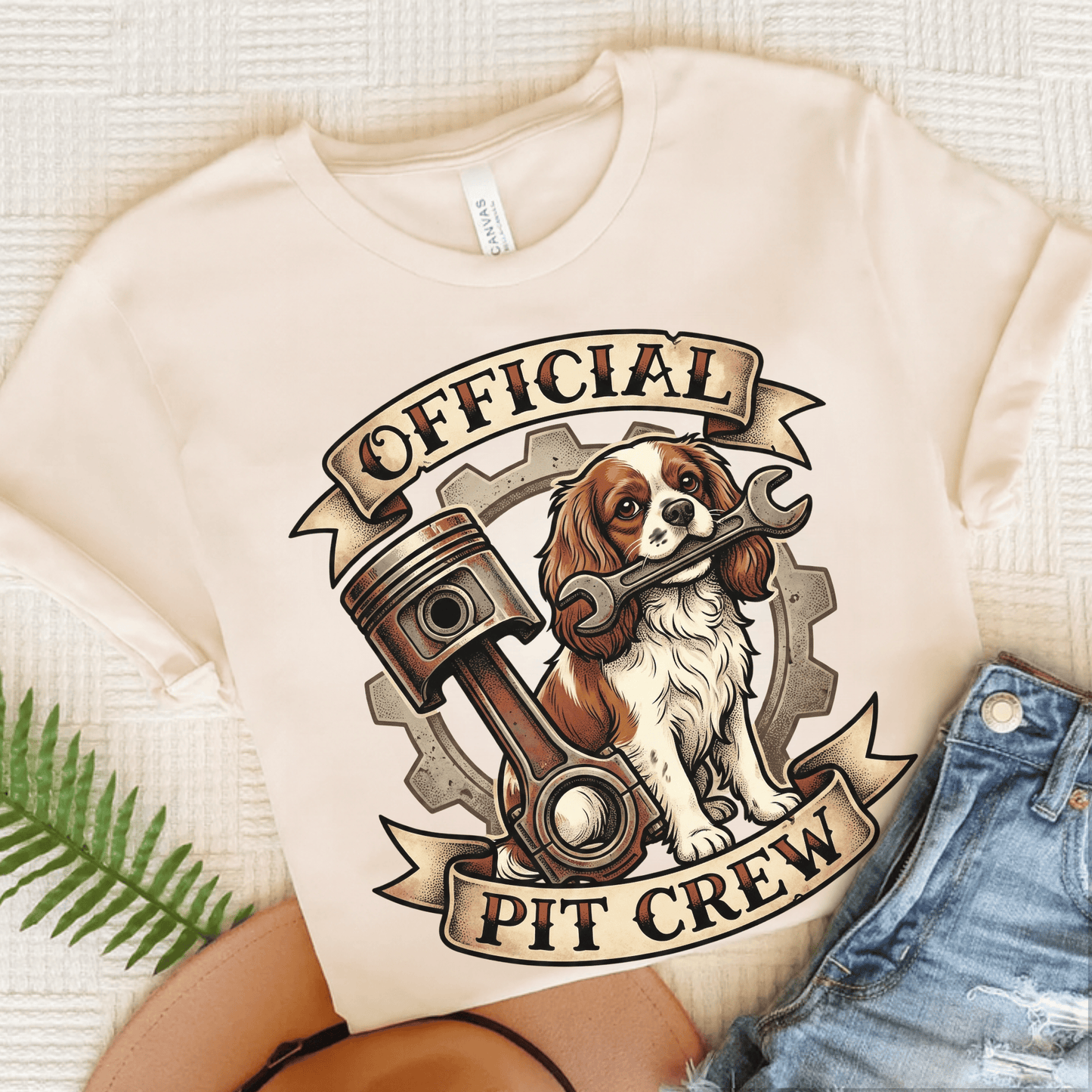 Personalized Cavalier Racing Unisex Tshirt Natural