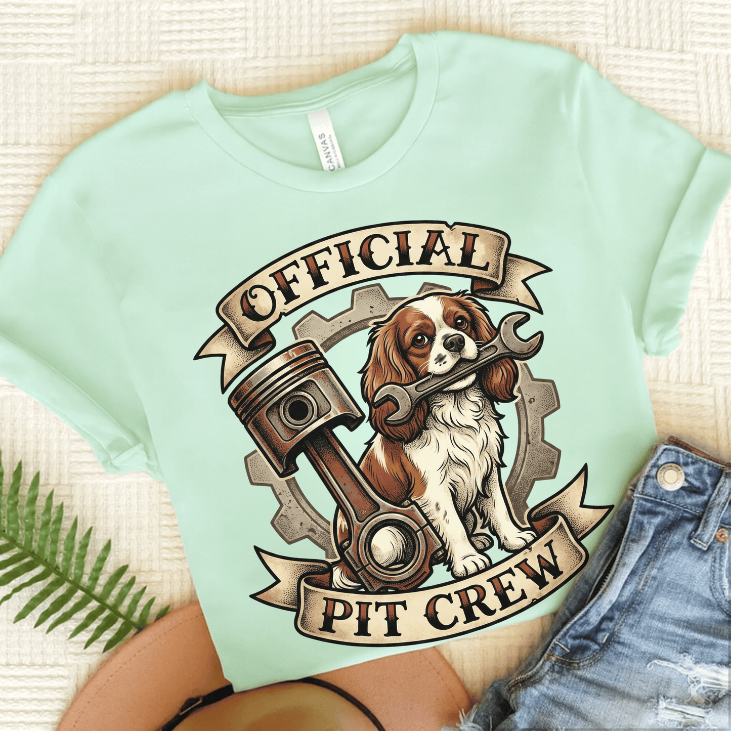 Personalized Cavalier Racing Unisex Tshirt Heather Mint