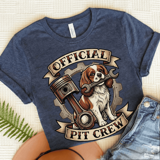 Personalized Cavalier Racing Unisex Tshirt Heather Navy
