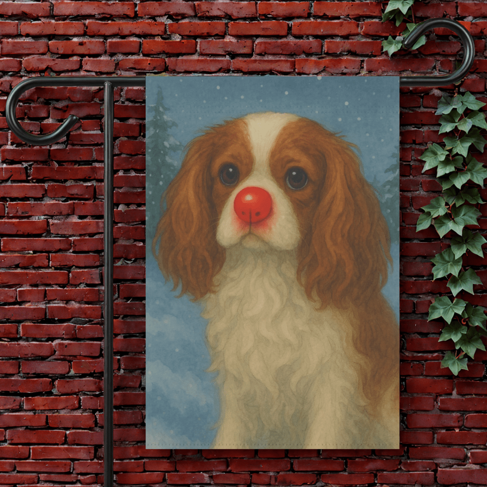 Blenheim Cavalier Reindeer Garden Flag 12'' × 18''