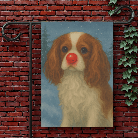 Blenheim Cavalier Reindeer Garden Flag 12'' × 18''