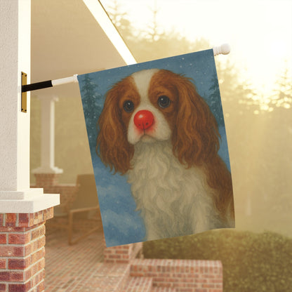 Blenheim Cavalier Reindeer Garden Flag