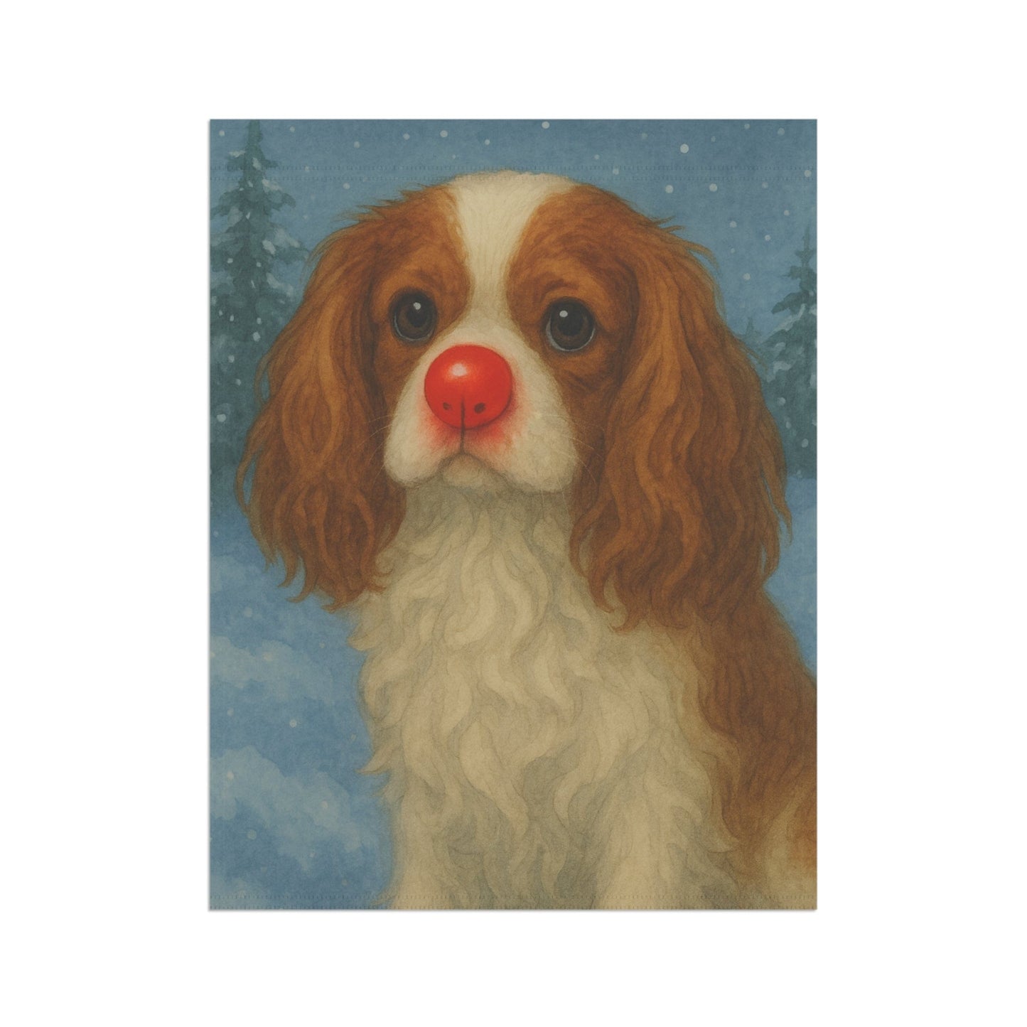 Blenheim Cavalier Reindeer Garden Flag