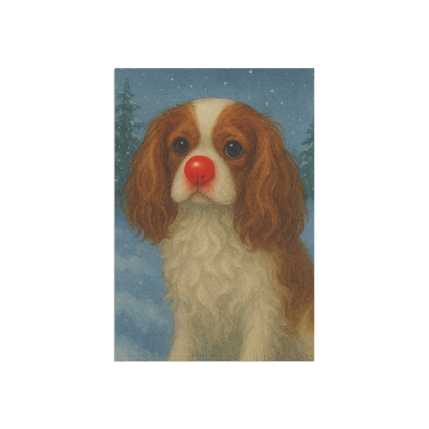Blenheim Cavalier Reindeer Garden Flag