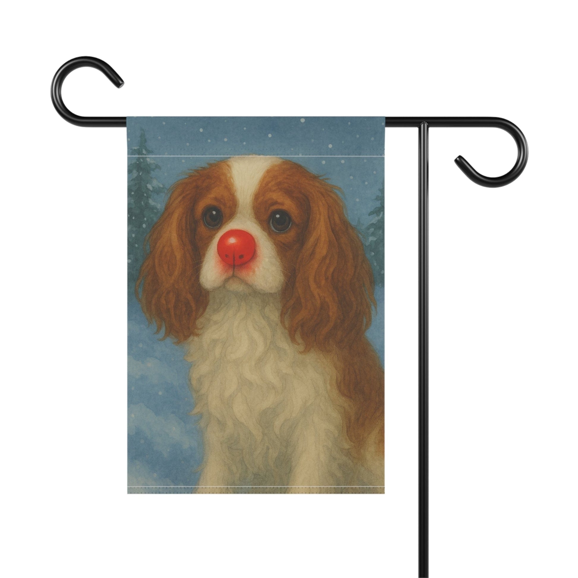 Blenheim Cavalier Reindeer Garden Flag