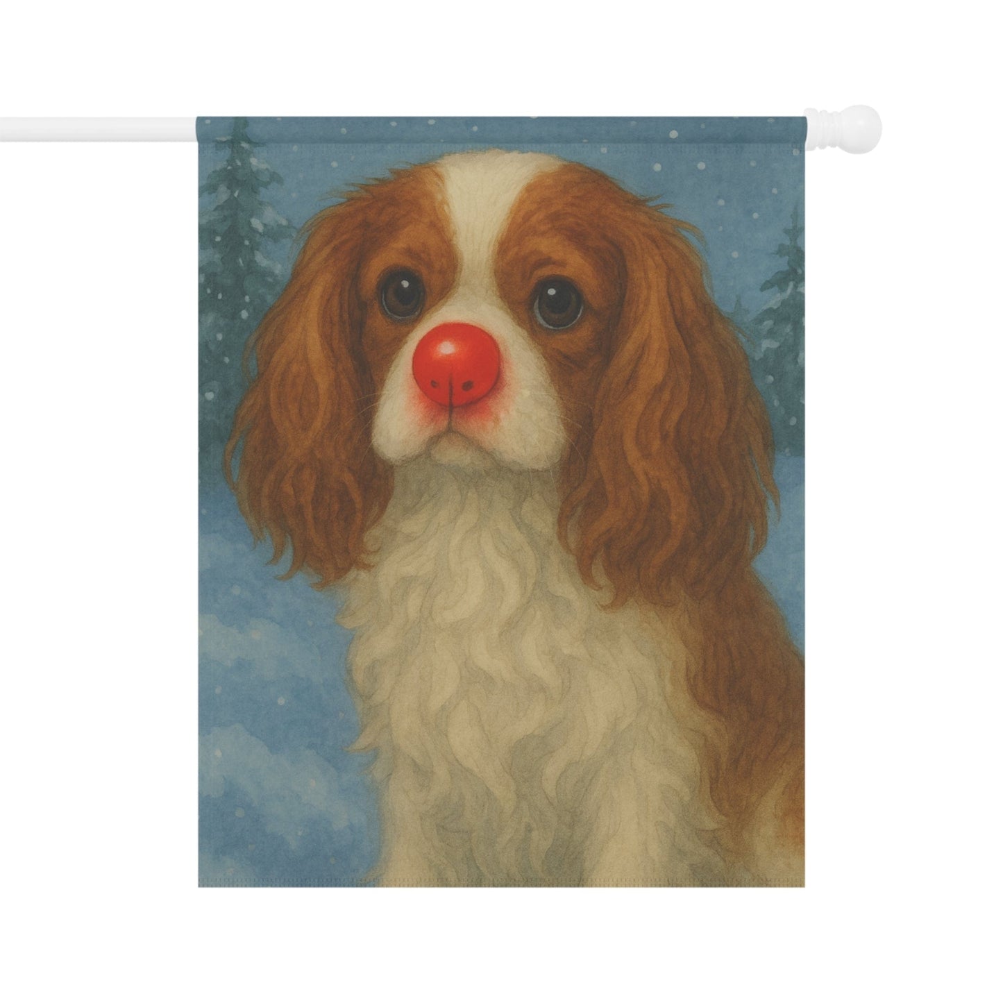 Blenheim Cavalier Reindeer Garden Flag