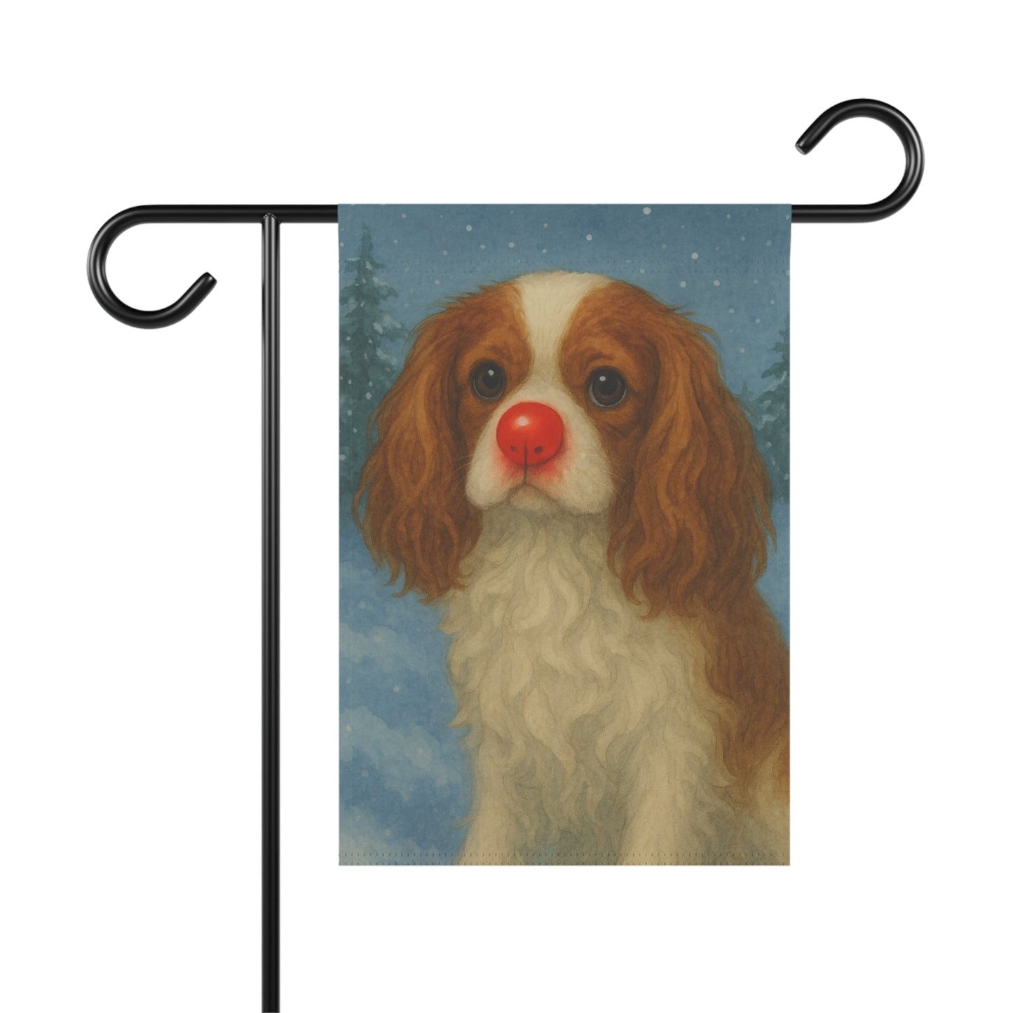 Blenheim Cavalier Reindeer Garden Flag