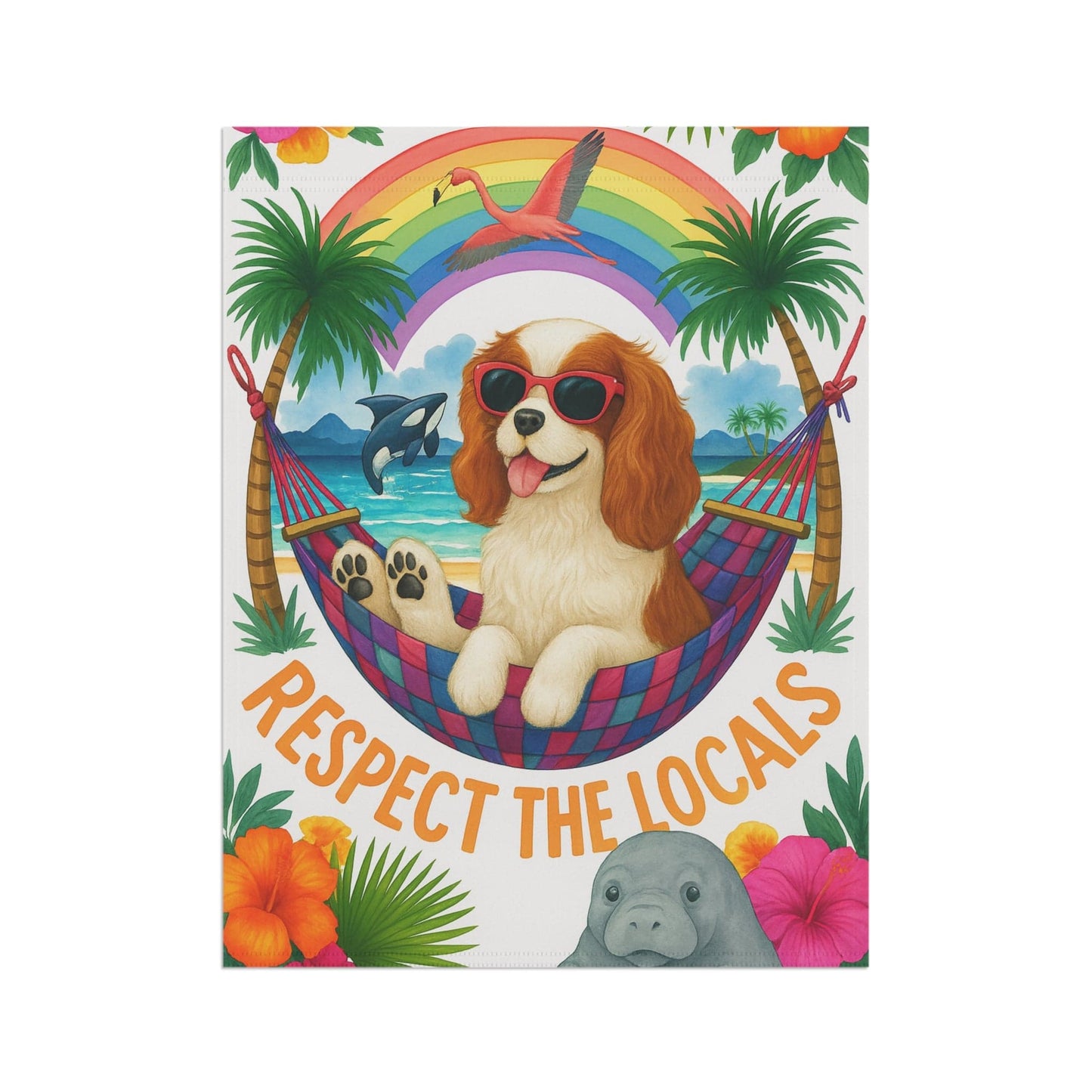 Blenheim Cavalier Respect Garden Flag