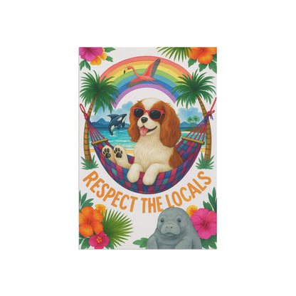 Blenheim Cavalier Respect Garden Flag