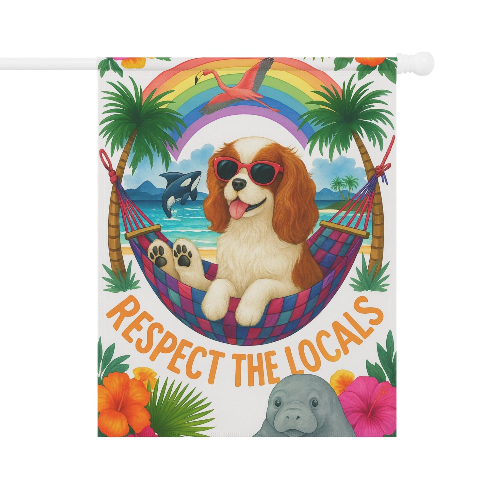 Blenheim Cavalier Respect Garden Flag