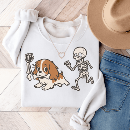 Blenheim Cavalier Robber Sweatshirt White