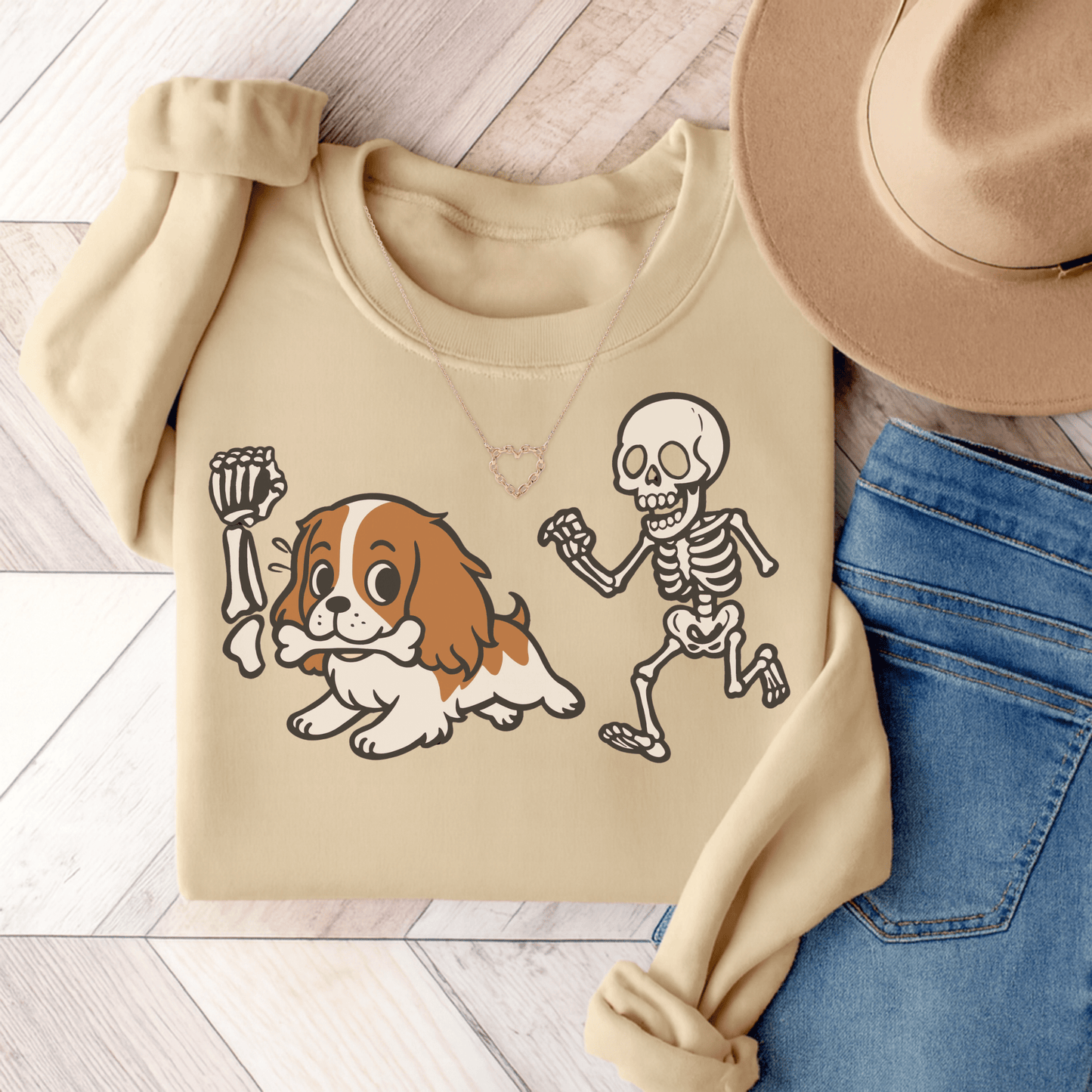 Blenheim Cavalier Robber Sweatshirt Sand