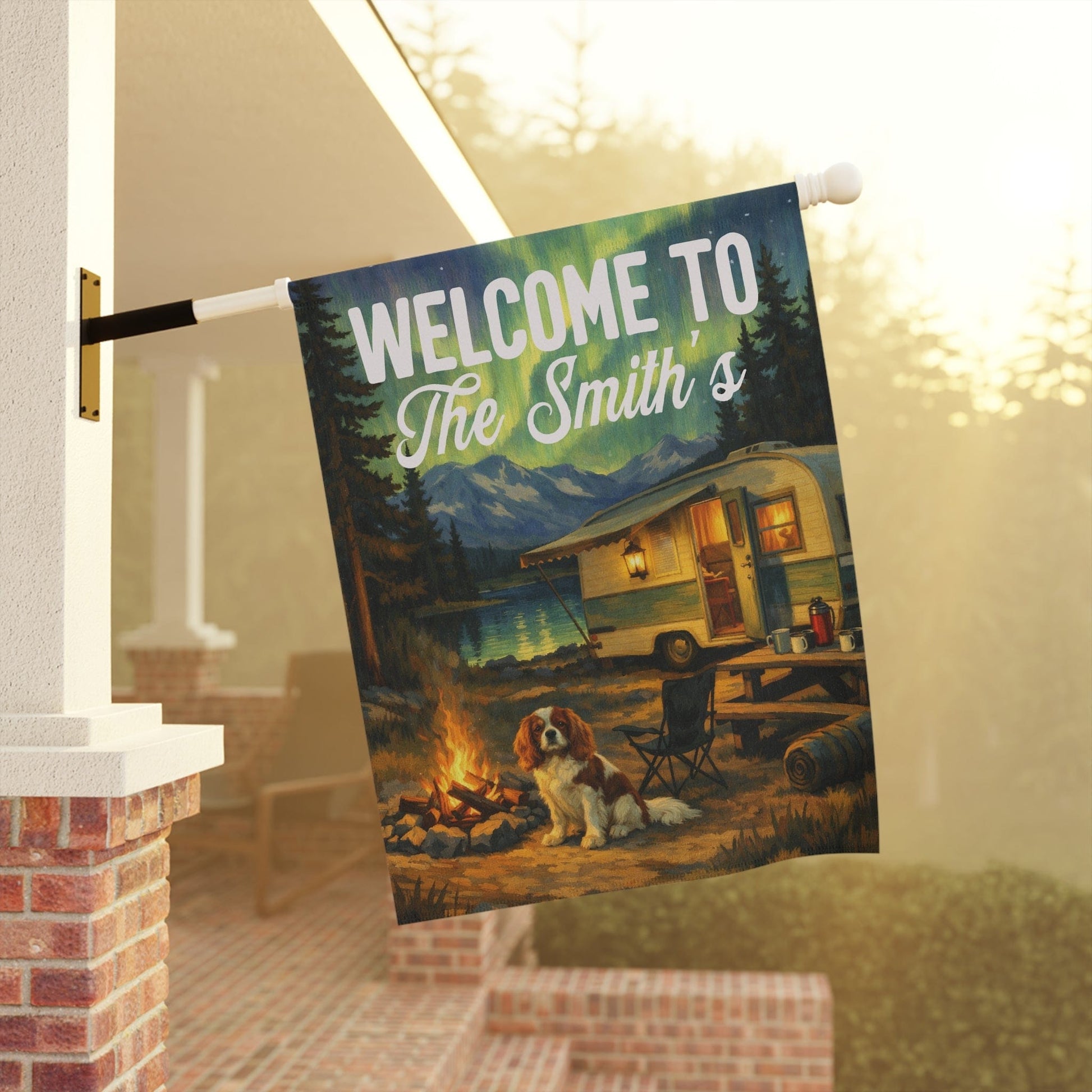 Personalized Cavalier RV Custom Garden Flag