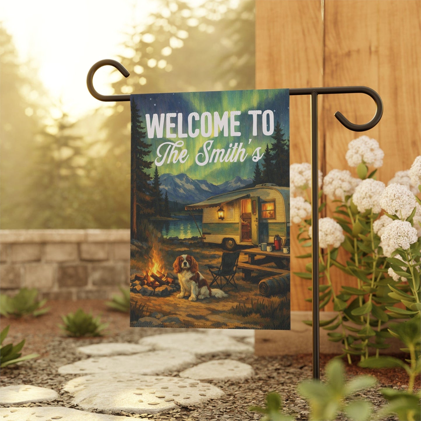 Personalized Cavalier RV Custom Garden Flag