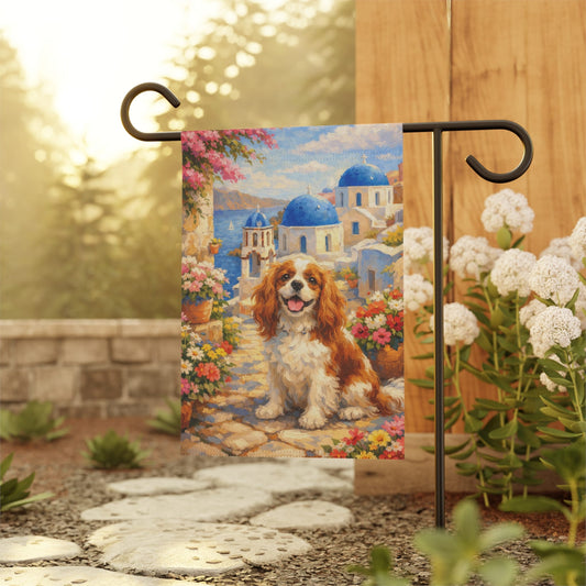 Personalized Cavalier Greece Garden Flag