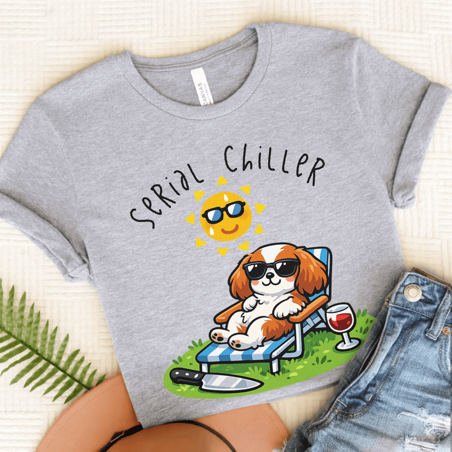 Personalized Cavalier Serial Chiller Unisex TShirt Athletic Heather