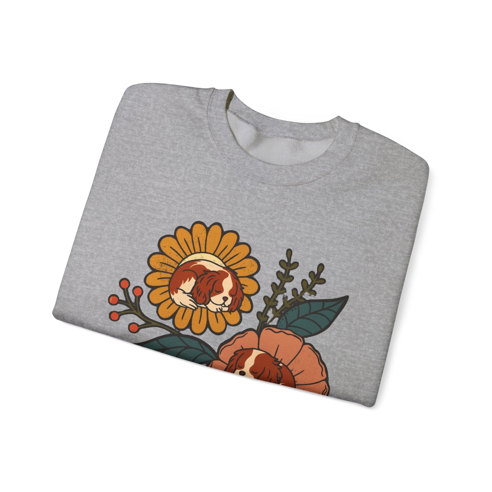 Blenheim Cavalier Sleeping Flowers Sweatshirt