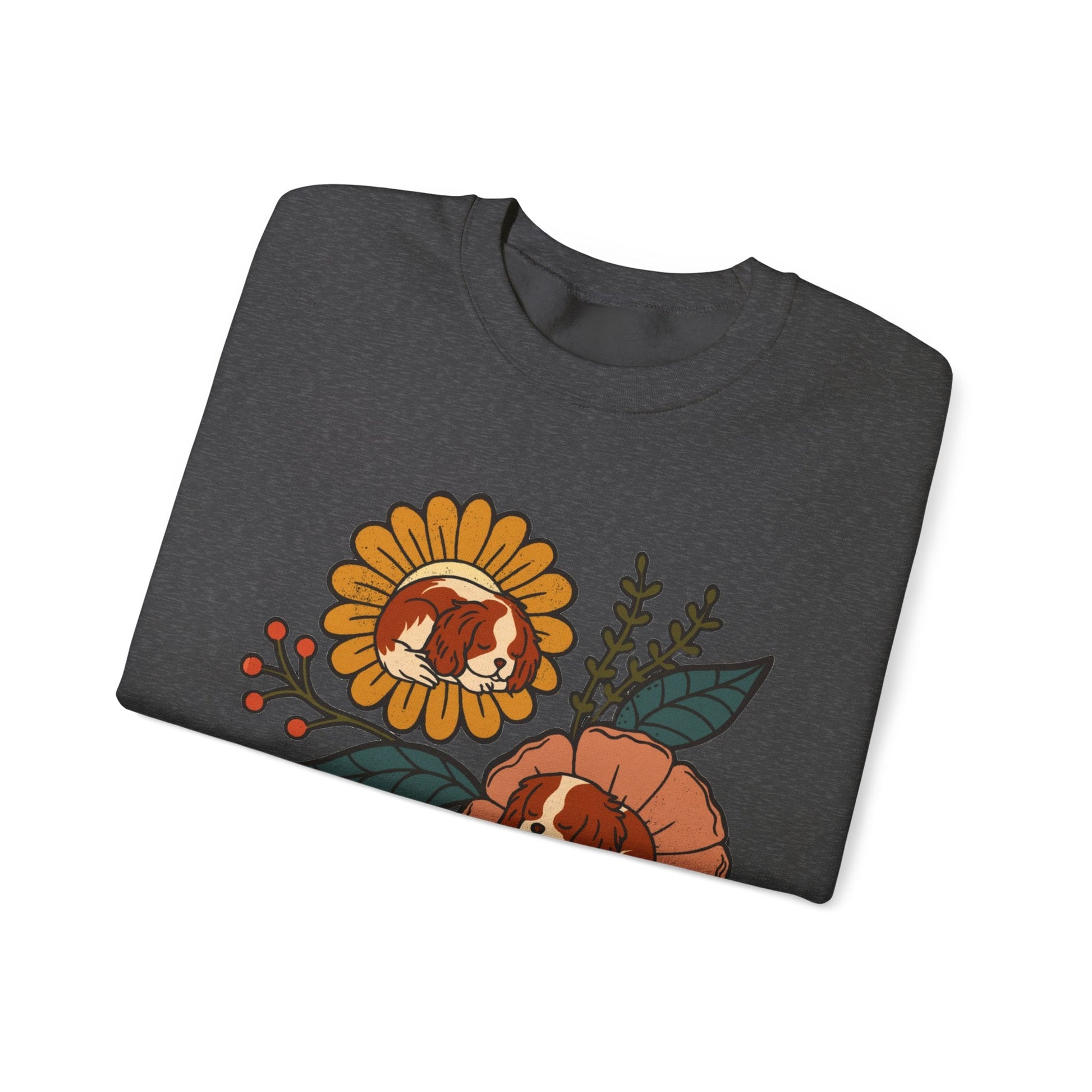 Blenheim Cavalier Sleeping Flowers Sweatshirt