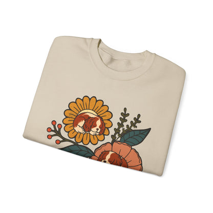 Blenheim Cavalier Sleeping Flowers Sweatshirt
