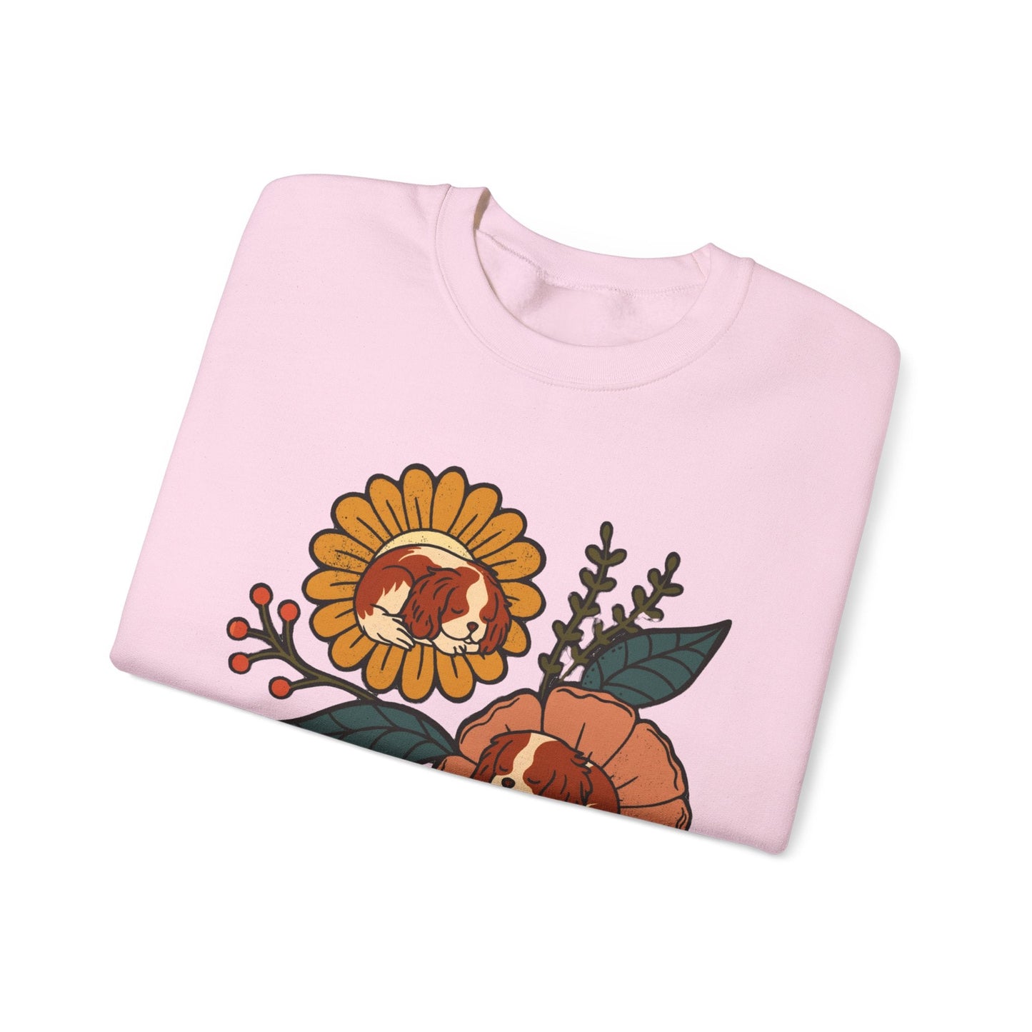 Blenheim Cavalier Sleeping Flowers Sweatshirt
