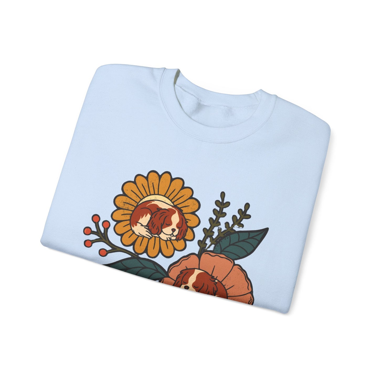 Blenheim Cavalier Sleeping Flowers Sweatshirt