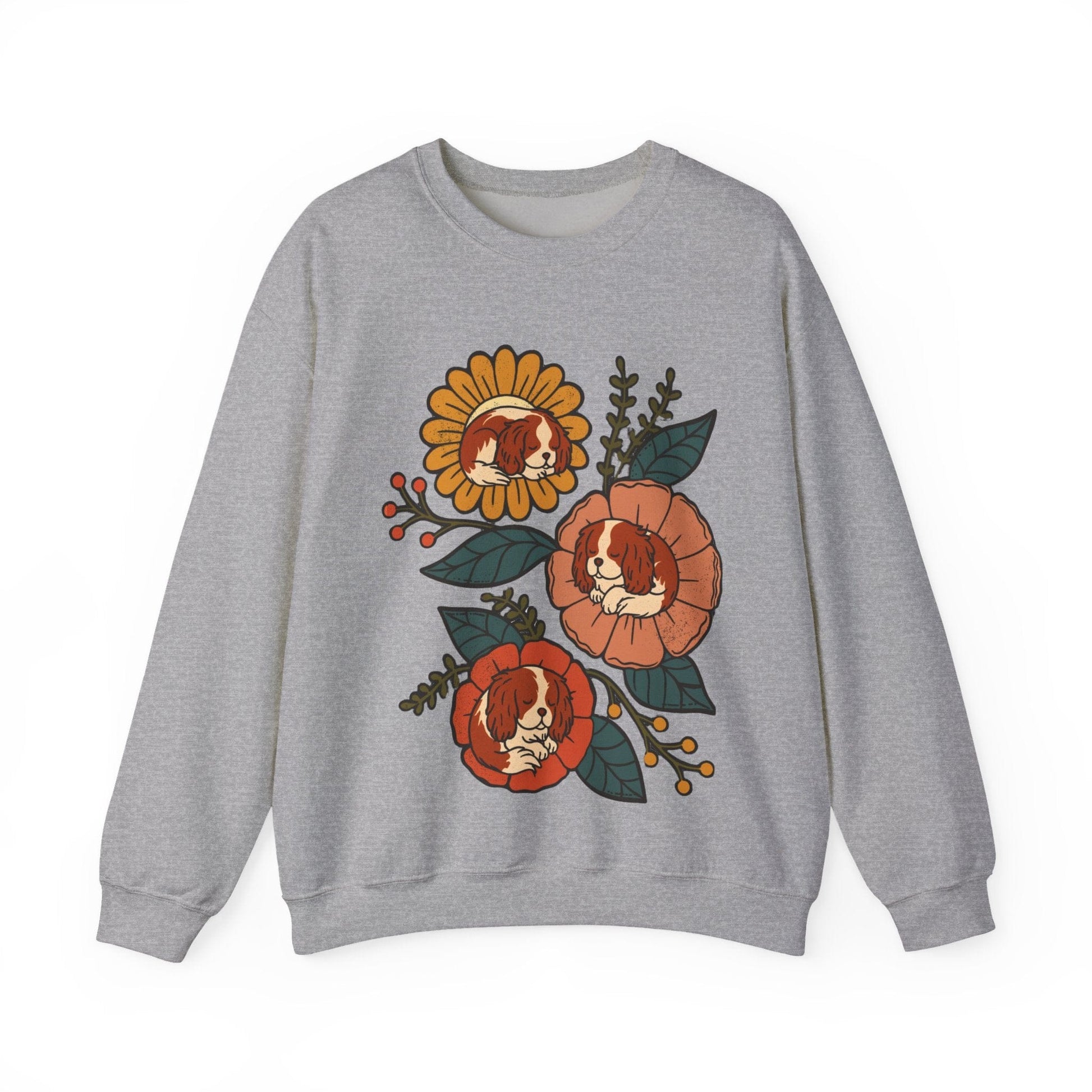 Blenheim Cavalier Sleeping Flowers Sweatshirt