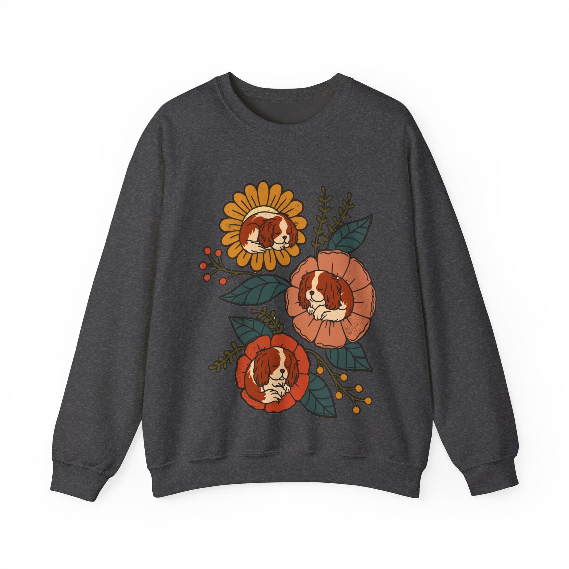 Blenheim Cavalier Sleeping Flowers Sweatshirt