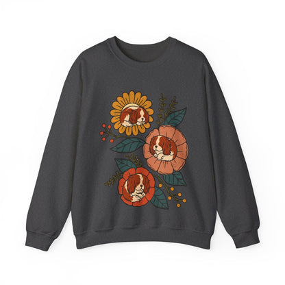 Blenheim Cavalier Sleeping Flowers Sweatshirt