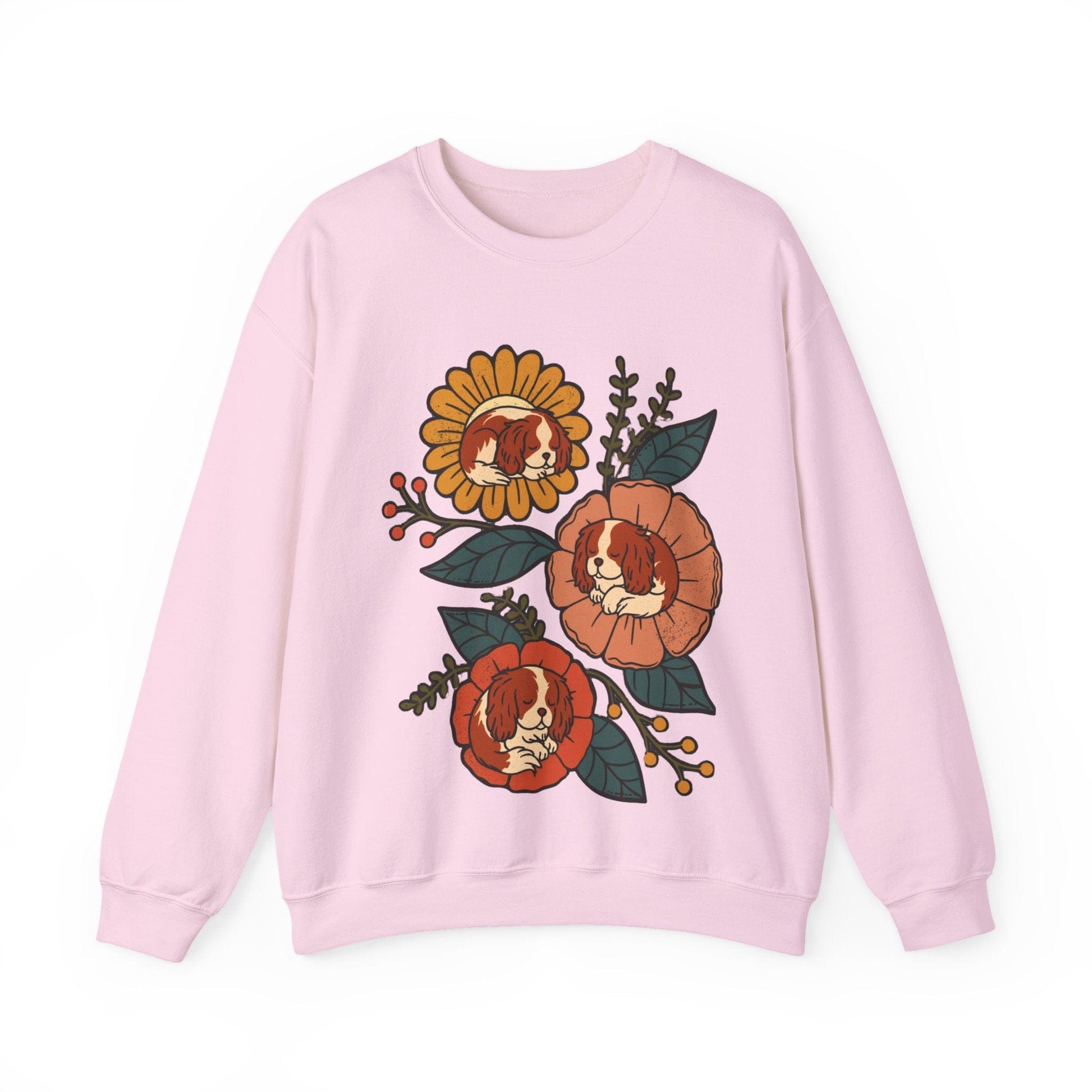 Blenheim Cavalier Sleeping Flowers Sweatshirt