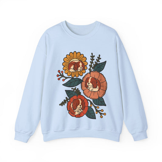 Blenheim Cavalier Sleeping Flowers Sweatshirt