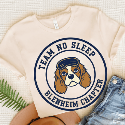 Personalized Cavalier Sleeping Unisex Tshirt Natural