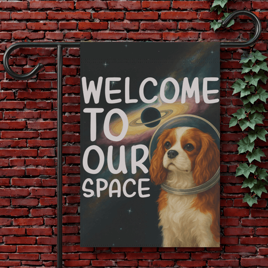 Blenheim Cavalier Space Garden Flag 12'' × 18''