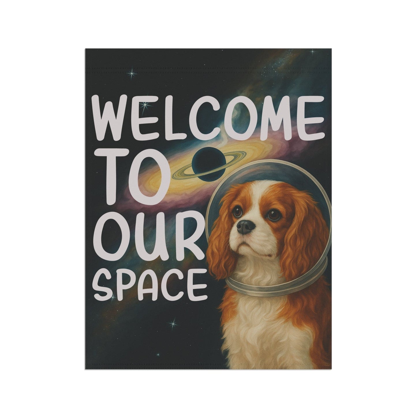 Blenheim Cavalier Space Garden Flag