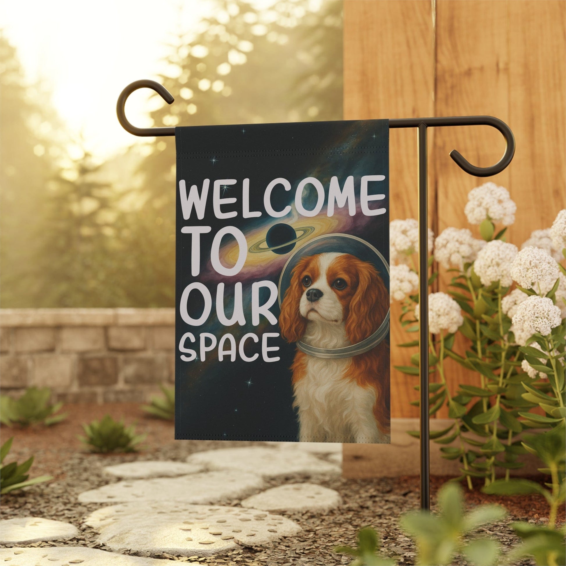 Blenheim Cavalier Space Garden Flag