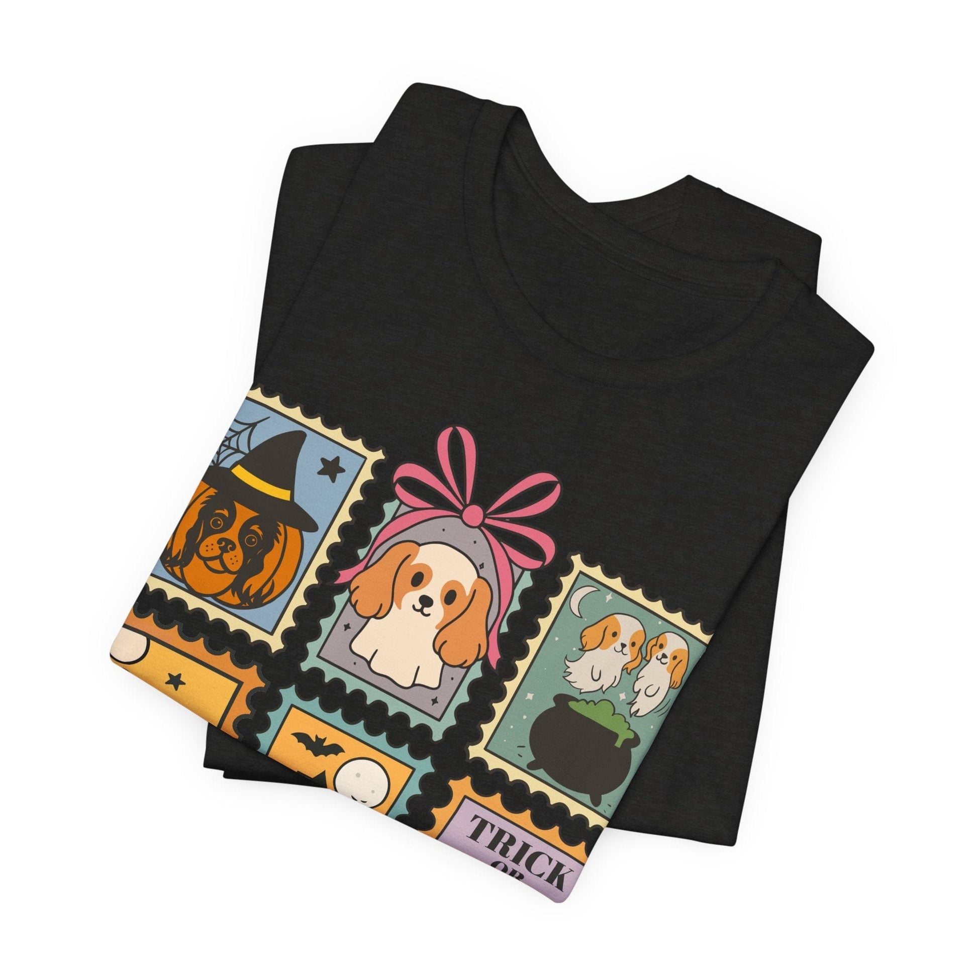 Blenheim Cavalier Spooky Stamps TShirt
