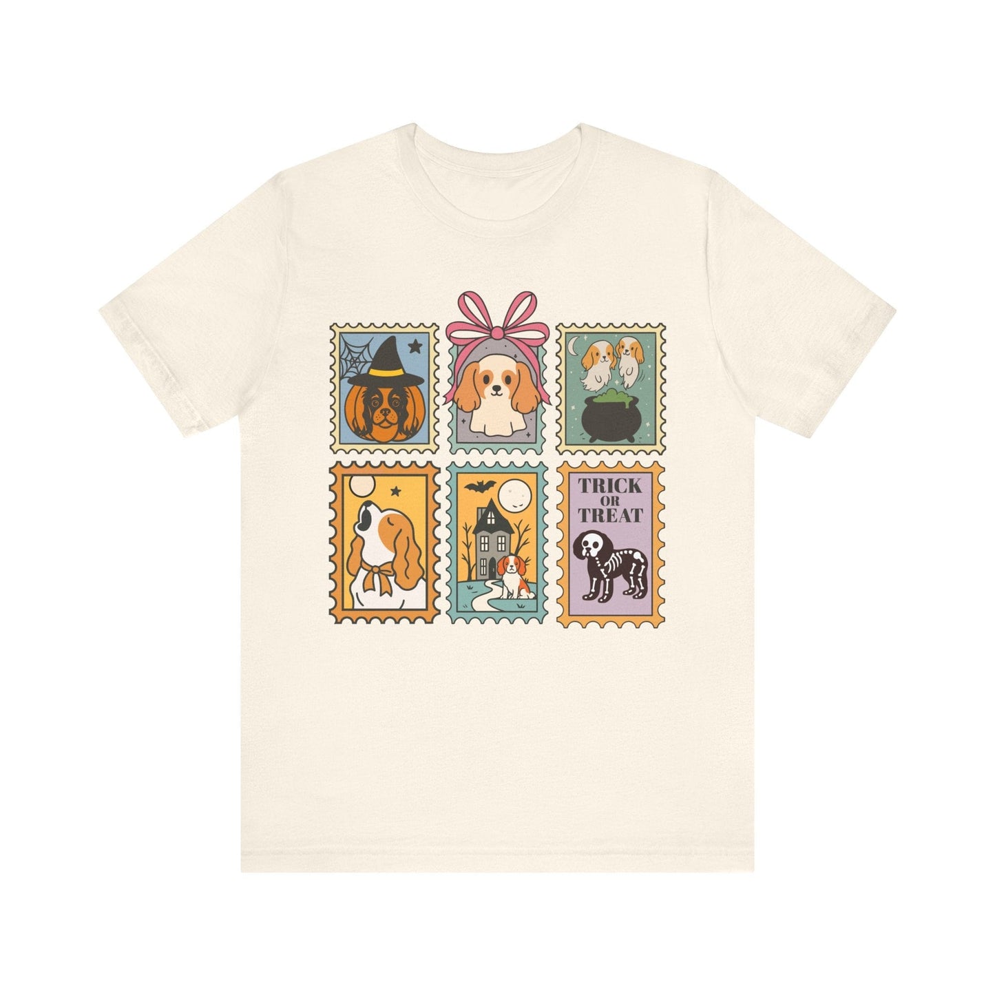 Blenheim Cavalier Spooky Stamps TShirt