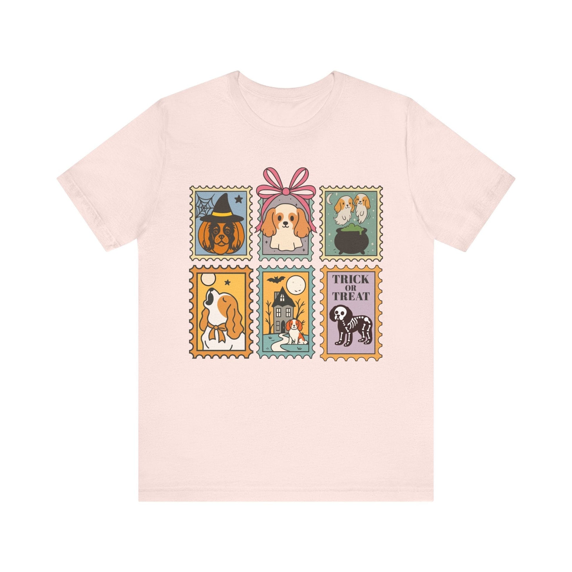 Blenheim Cavalier Spooky Stamps TShirt