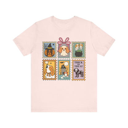 Blenheim Cavalier Spooky Stamps TShirt