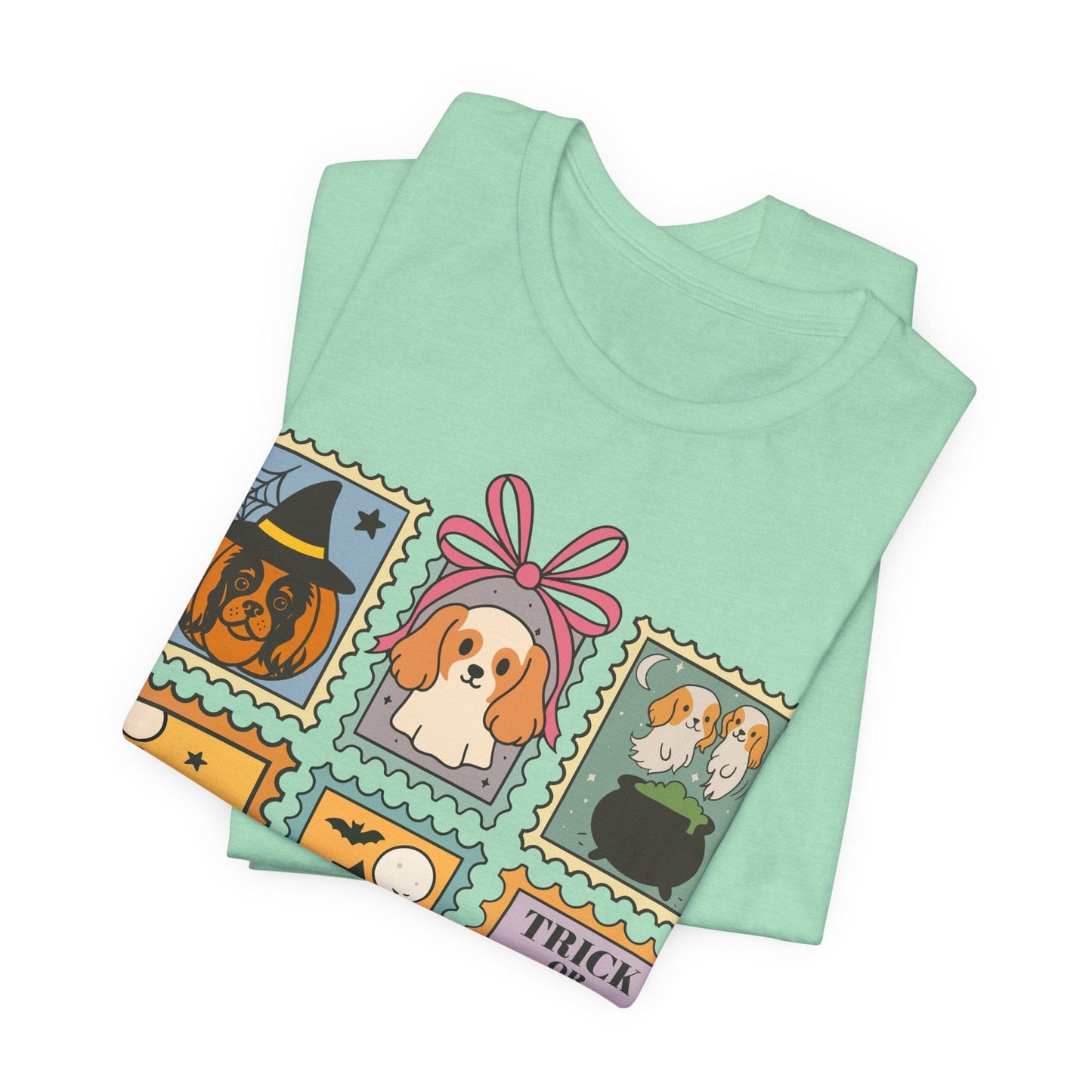 Blenheim Cavalier Spooky Stamps TShirt