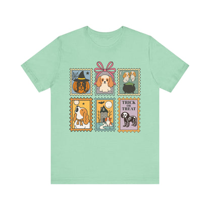 Blenheim Cavalier Spooky Stamps TShirt