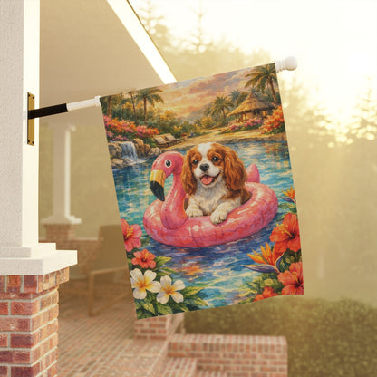Personalized Cavalier Swimming Pool Garden Flag