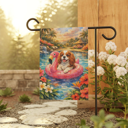 Personalized Cavalier Swimming Pool Garden Flag