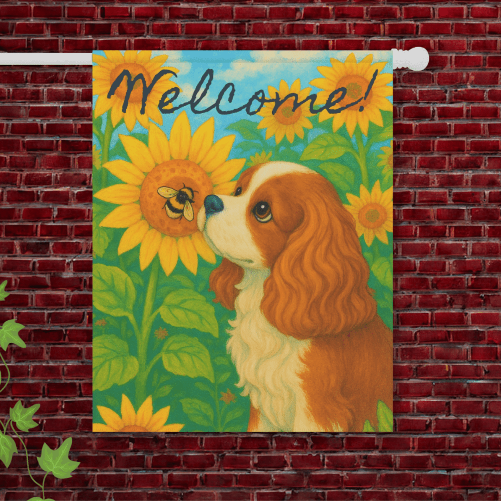 Blenheim Cavalier Sunflower Garden Flag 24.5'' × 32''