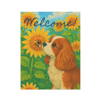 Blenheim Cavalier Sunflower Garden Flag