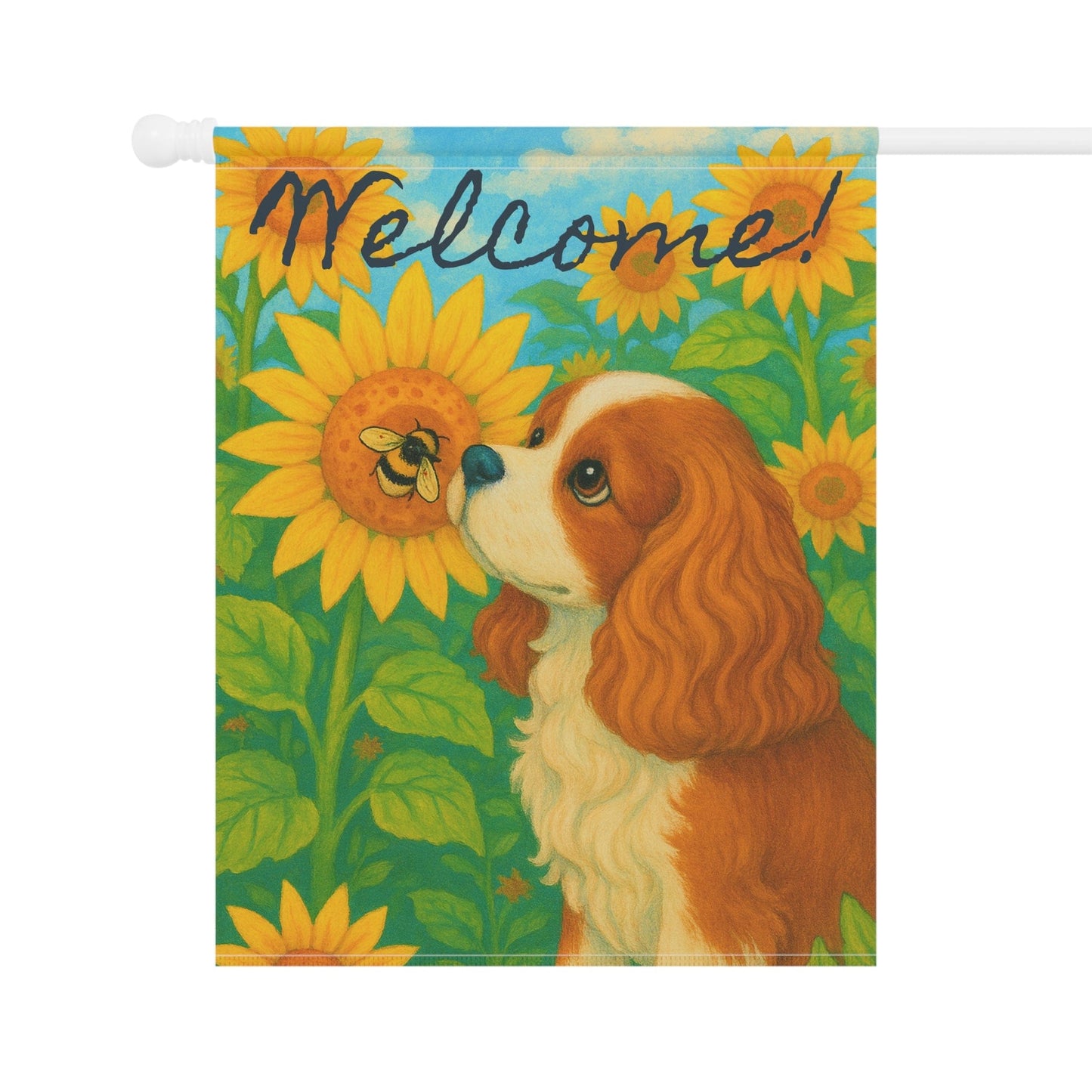 Blenheim Cavalier Sunflower Garden Flag