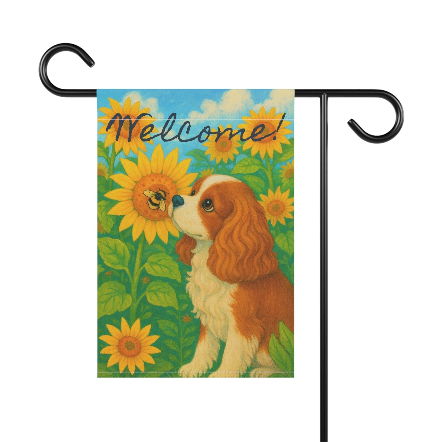 Blenheim Cavalier Sunflower Garden Flag